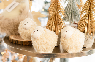 Ovelha Branca Decorativa