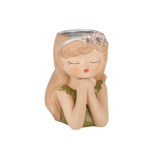 Vaso Menina com Flores