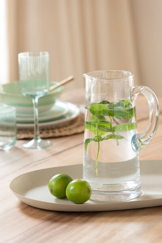 Jarra Linhas Cristal Transparente 25 cm