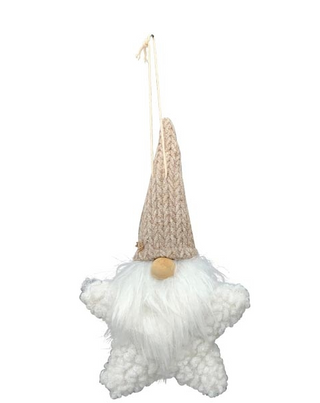 Gnomo Estrela de Pendurar, 19 cm