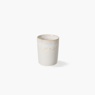 Copo Taormina em grès fino branco, 0,23 L. Design minimalista e elegante para casa de banho clássica ou contemporânea. Combina com a linha Taormina.