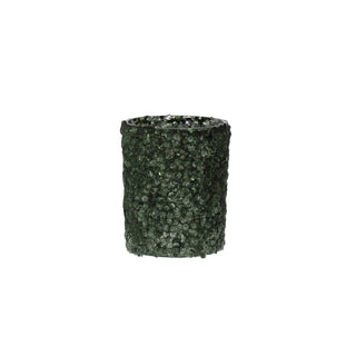 Porta-velas Sequins Verde, Ø10 cm