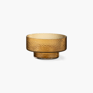 Taça Baixa Castanha em vidro. 