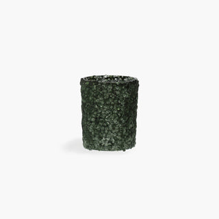 Porta-velas Sequins Verde, Ø10 cm