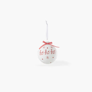 Bola de Vidro Ho Ho Ho (10cm)