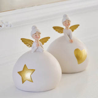 Anjo Decorativo Bege (10,5cm)
