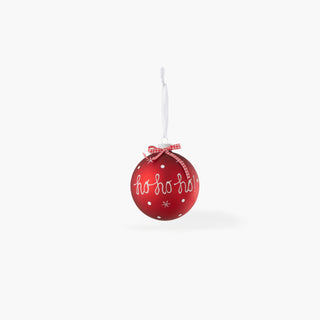 Bola de Vidro Ho Ho Ho (10cm)