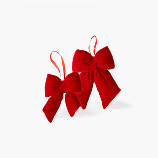 Laço de Veludo Vermelho 16cm / 22cm
