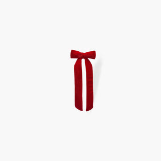 Laço Veludo Vermelho de Mola