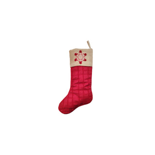 Meia de Natal Floco de Neve