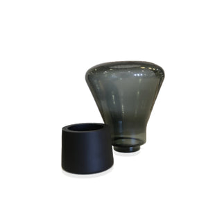 Tealight C/ Base em Madeira, H37.5 cm