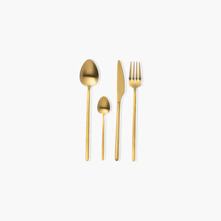 Talheres Inox Dourado, 24 Peças