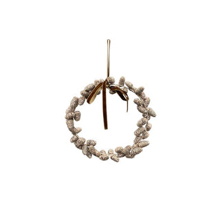 Coroa de Pinhas Douradas, 23 cm