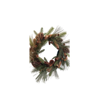 Coroa Pinheiro Verde C/Pinhas, Ø 60 cm