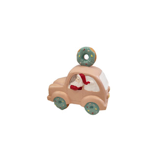 Carro Pai Natal Biscoito Rosa