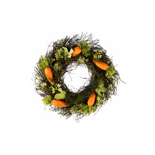 Grinalda C/ Cenouras e Coelhos, Ø 32 cm