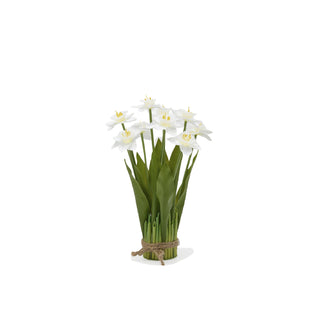 Ramo de Narcisos x9 C/ Folhas, 41 cm