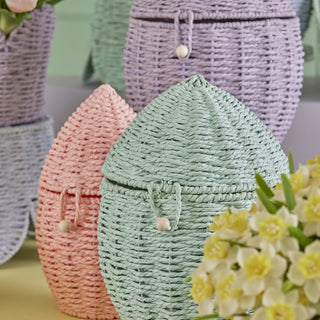 Cesto P/ Ovos Azul, S/M