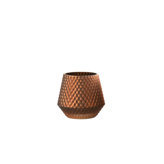 Porta Velas de Vidro Cobre