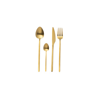 Talheres Inox Dourado, 24 Peças