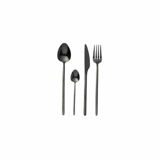 Talheres 24 Peças Inox Negro