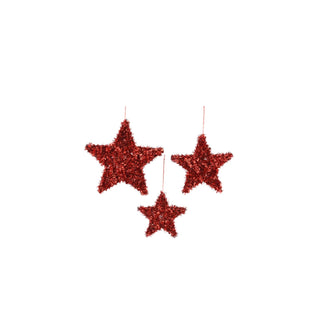 Estrela Decorativa C/Purpurina